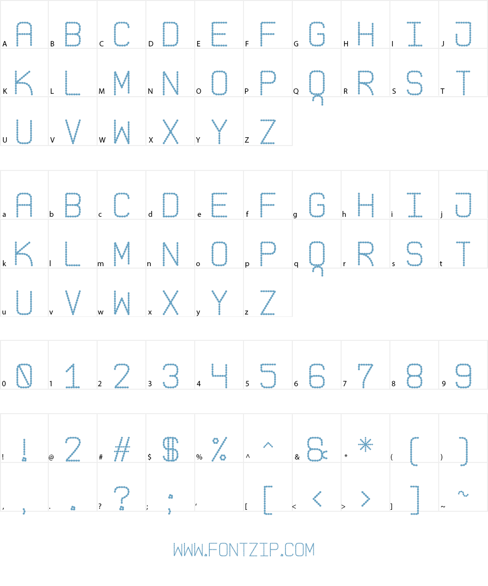 Pointed Laid St Font Character